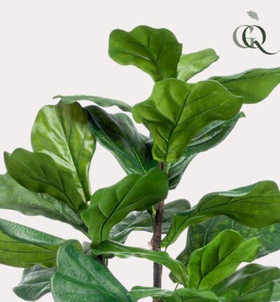 Kunstplant - Ficus Lyrata - Tabaksplant - 90 cm