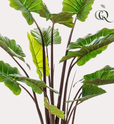 Kunstplant - Colocasia Pink China - Olifantsoor - 130 cm